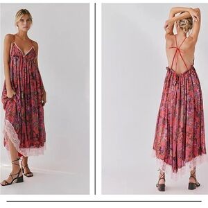 Free people Primmy Printed Midi Dress